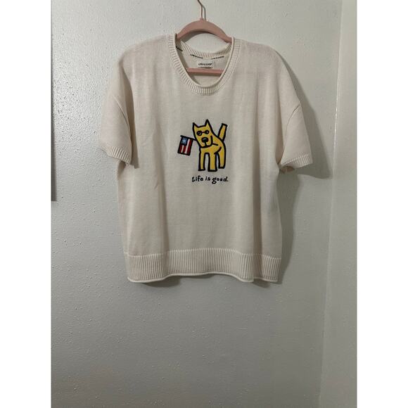 Life is Good short Sleeves sweater XL NEW - Picture 2 of 9